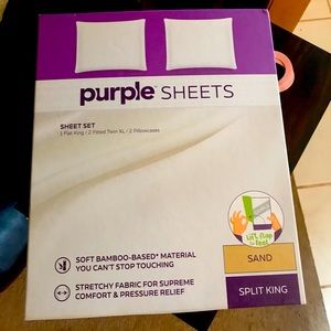 Purple Sheets - Split King
